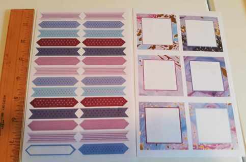 2 Sheets Scrapbooking Stickers (Pastels)