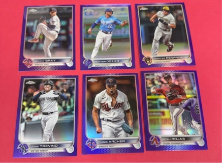 2022 Topps Update Purple refractor lot