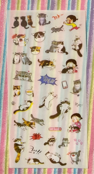 Kawaii cat stickers 