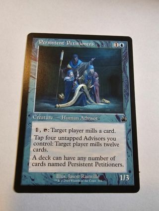 Magic the gathering mtg Persistent Petitioners