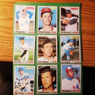 9 - LOT -1970 TOPPS EX/EXMT - BASEBALL CARDS