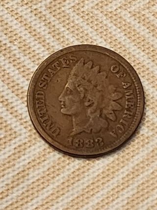 1883 Indian head one cent piece