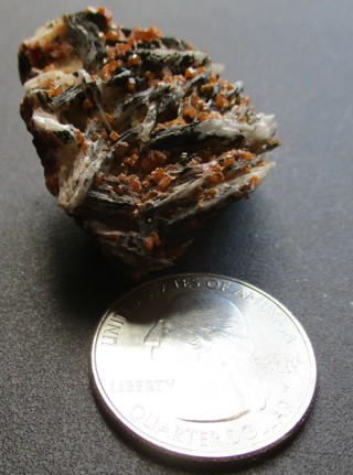 Vanadinite Crystals Barite & Acmite Specimen