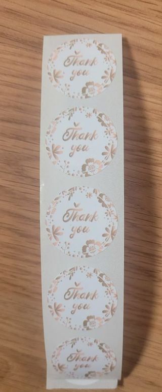 20 Thank You Stickers