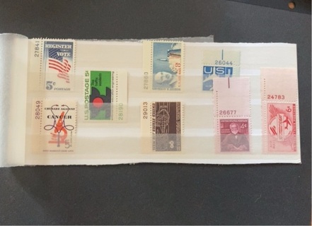 USA Plate Number Stamps MNH collectables