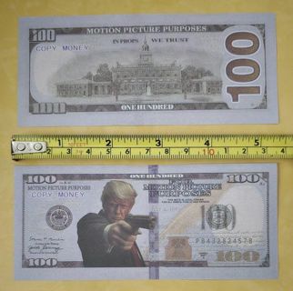 One Trump Novelty Dollar Trump Pointing Gun