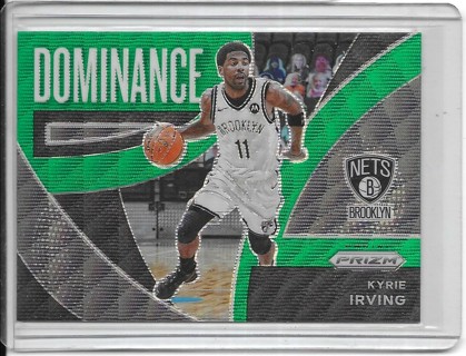 Kyrie Irving 2021-22 Prizm Dominance Prizms Green #15