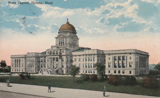 Vintage Used Postcard: (s): 1916 State Capitol, Helena, MT