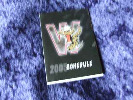 2005 Wisconsin Timber Rattlers Minor Baseball Pocket Schedule 