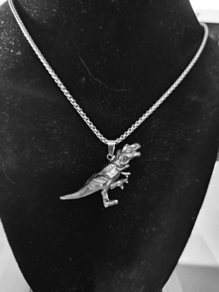 Dark Dinosaur Necklace