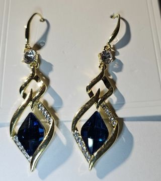 Blue Crystal earrings