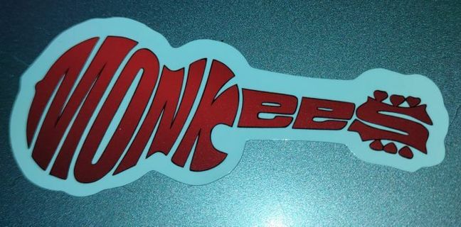 The Monkees guitar band sticker for PS4 Xbox One laptop or water bottle