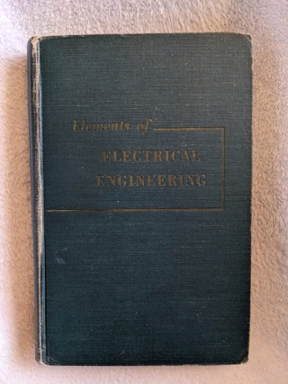 Vintage Book (Elements of Electrical Engineering)