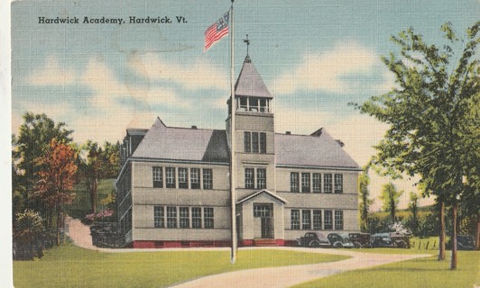 Vintage Unused Postcard: s: Hardwick Academy, Hardwick, VT