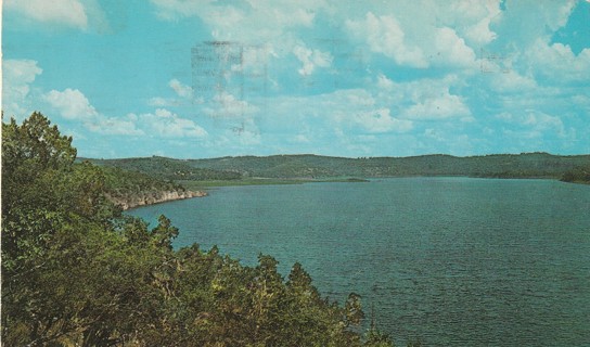 Vintage Used Postcard: (k): Lake Table Rock in the Ozarks