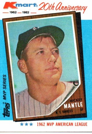 1982 Topps Kmart Mickey Mantle