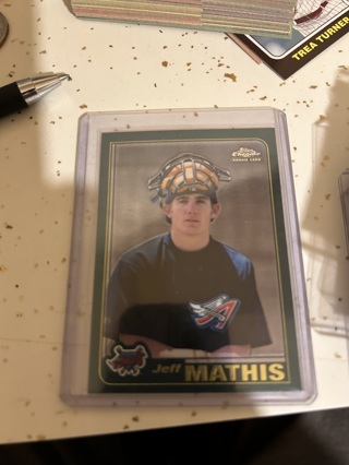 2001 topps update chrome rookie card jeff mathis