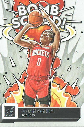 LAST RELIST!! Panini 2022-23 Donruss Collectible NBA Basketball Bomb Squad! Card #8 Jalen Green 