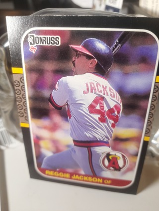 1987 Reggie Jackson Donruss Angels Near Mint