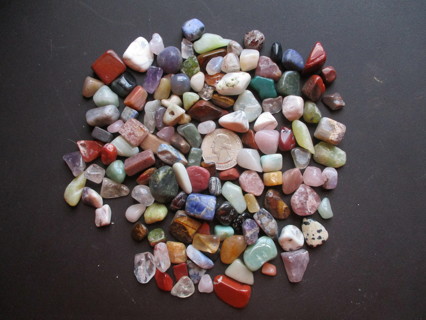 Lot of Small & Medium Tumbled Gemstones