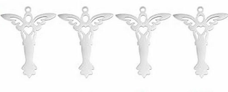 6pc SP Angel Charms (PLEASE READ DESCRIPTION) 