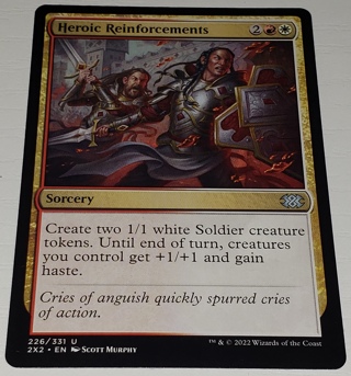 MTG ✨ Heroic Reinforcements - (U) 226/331 Double Masters (2X2) ✨ Magic the Gathering (2022)