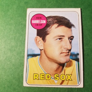 1969 - TOPPS EXMT - NRMT BASEBALL - CARD NO.  240 - KEN HARRELSON  - RED SOX