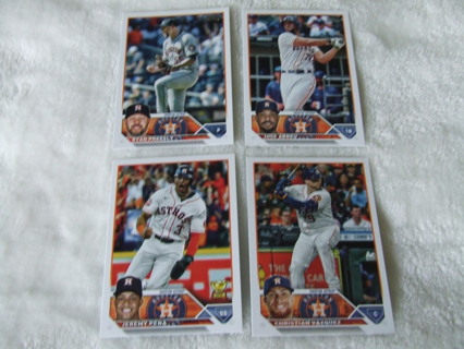 2023 Houston Astros Topps Team Card Lot of 4