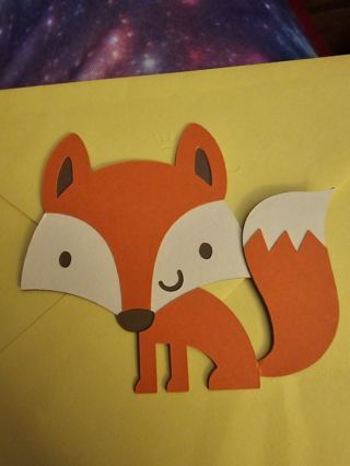 Craft scrapbooking die cut medium Fox