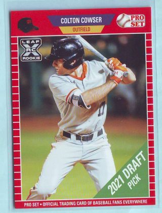 2021 Leaf Pro Set Colton Cowser Baseball Card # PS26 Orioles