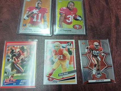 5 card 49ers Lot....Football !!!