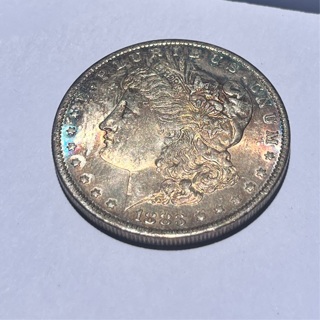 1883 O MS+++ toned Morgan Silver Dollar 