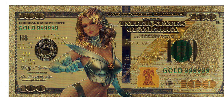 24k Gold Plated Superhero Banknote Patriotika
