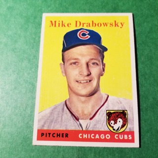 1958 - TOPPS BASEBALL CARD NO. 135 - MIKE DRABOWSKY - CUBS