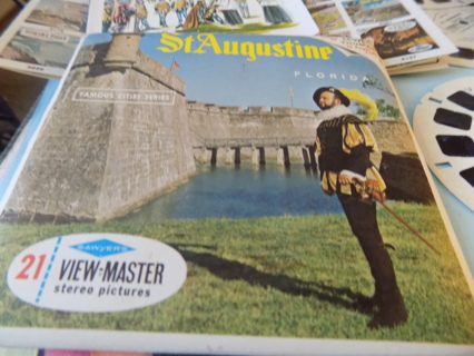 Vintage mid 50's Historic St Augustine Fl View Master Pictures on 3 discs
