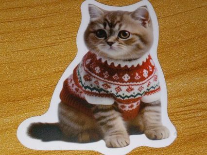 Adorable cat 1⃣ new vinyl sticker no refunds regular mail win 2 or more get bonus