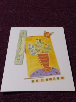 Floral Vase Notecard