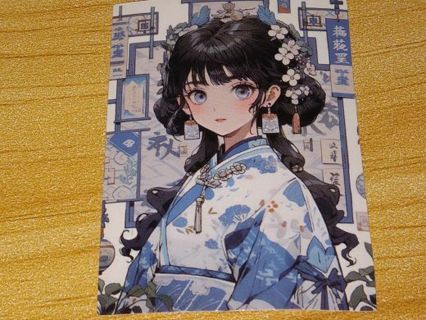 Beautiful Anime one new pretty vinyl sticker no refunds regular mail only Very nice