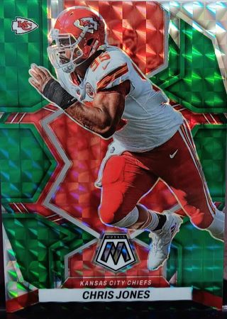 2022 MOSAIC CHRIS JONES GREEN PRIZM #223 KANSAS CITY CHIEFS