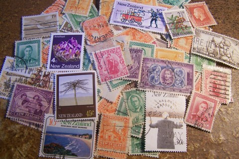 Lot of 30 Different New Zealand Postage Stamps, Dating Back 100 Years