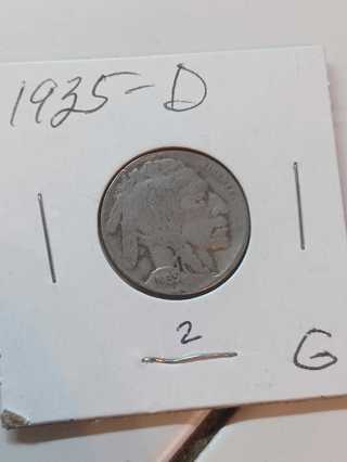 1935-D Buffalo Nickel! 34.2