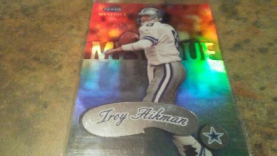 1999 FLEER MYSTIQUE TROY AIKMAN DALLAS COWBOYS FOOTBALL CARD# 18 HALL OF FAMER