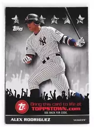 Alex Rodriguez - 2009 ToppsTown #TTT1 - Yankees star - MINT CARD