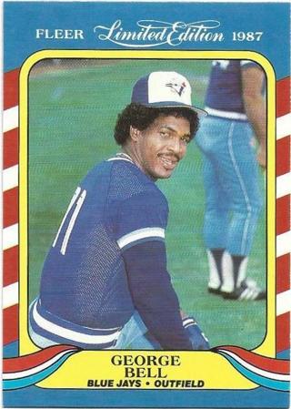 1987 FLEER LIMITED EDITION GEORGE BELL CARD