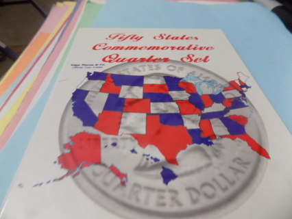 Fifty States Commemorative collectors Folder for state quarters # 2 1999-2008