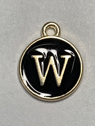 BLACK AND GOLD INITIAL LETTERS~#W1~FREE SHIPPING!