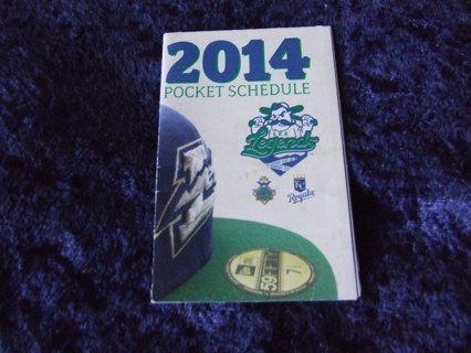 2014 Lexington Legends Minor Baseball Pocket Schedule 