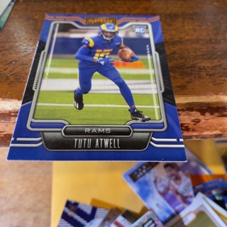 2021 panini playbook tutu atwell rookie football card 