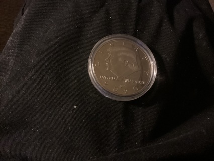 SILVERY TRUMP COIN DATED 2020