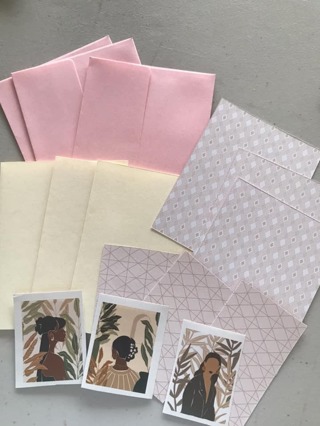 3 DIY Kits for Cards with Envelopes, Free Mail